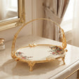 Brilliant Royal Bloom Serving Platter with Handle at Zubaidas Homestore