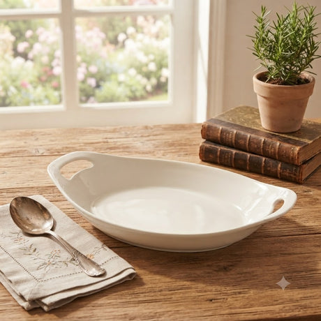 Brilliant Serving Dish White 35cm at Zubaidas Homestore Pakistan