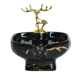 Brilliant Luxurious Soap Dish with Deer Decoration Black at Zubaidas Homestore. No 1 Home Store in Pakistan