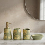 Brilliant Sunflower Ceramic Bathroom Accessories Set 4 Pieces at Zubaidas Homestore