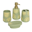 Brilliant Sunflower Ceramic Bathroom Accessories Set 4 Pieces at Zubaidas Homestore Pakistan