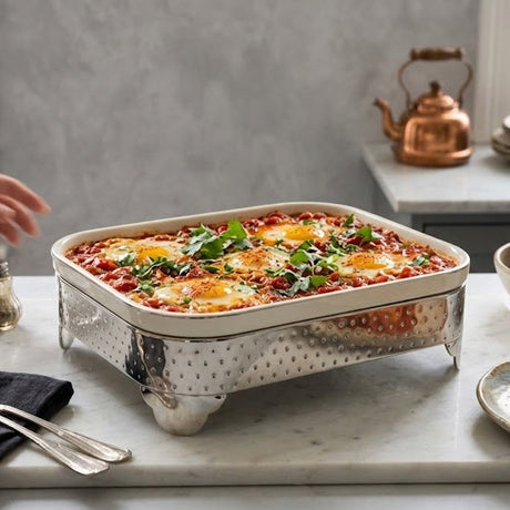Rectangular Serving Plate With Stand 25.4cm at Zubaidas Homestore