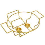 Ceramic Casserole with Gold Stand in White and Gold at Zubaidas No#1 Homestore in Pakistan