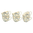 Ceramic Geometric Print Cup and Saucer 6 Pieces Set at Zubaidas Homestore Pakistan