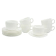Ceramic Plain White Tea Cup and Saucer 6 Pieces Set at Zubaidas Homestore. Best Online Homestore in Pakistan