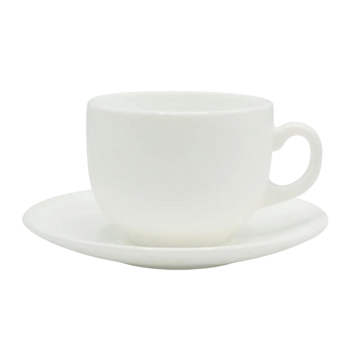Ceramic Plain White Tea Cup and Saucer 6 Pieces Set at Zubaidas Homestore. Best Homestore in Pakistan