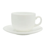 Ceramic Plain White Tea Cup and Saucer 6 Pieces Set at Zubaidas Homestore. Best Homestore in Pakistan