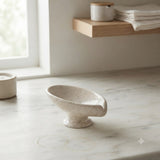 Ceramic Soap Dish With Oval Dotted Design at Zubaidas Homestore.Online Pakstan
