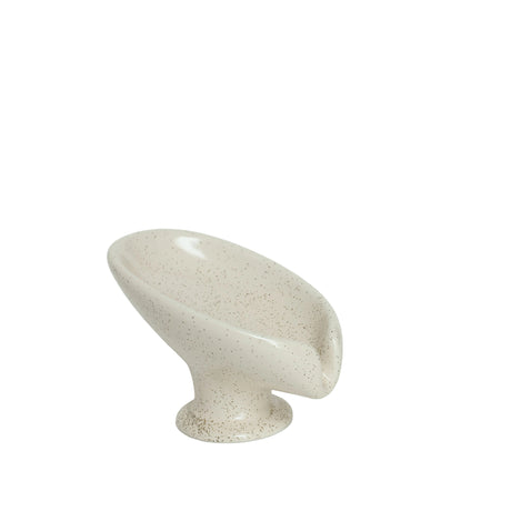 Ceramic Soap Dish With Oval Dotted Design at Zubaidas Homestore.The Largest Home Shop in Pakistan
