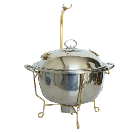 Chafing Dish Round 8ltr Stainless Steel at Zubaidas Homestore Best for Home Shopping