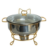 Chafing Food Warmer Gold 4Liter Zubaidas Homestore Best for Home Shopping