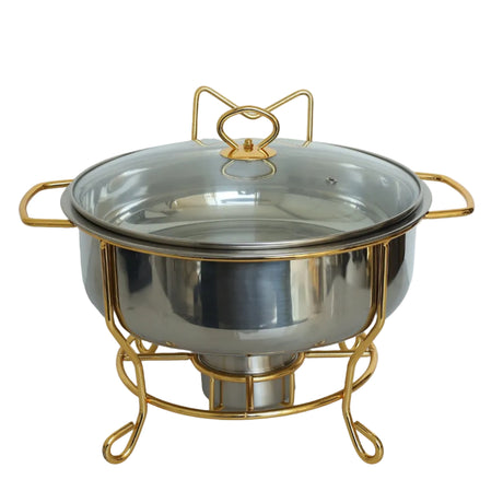 Chafing Food Warmer Gold 4Liter Zubaidas Homestore Best for Home Shopping