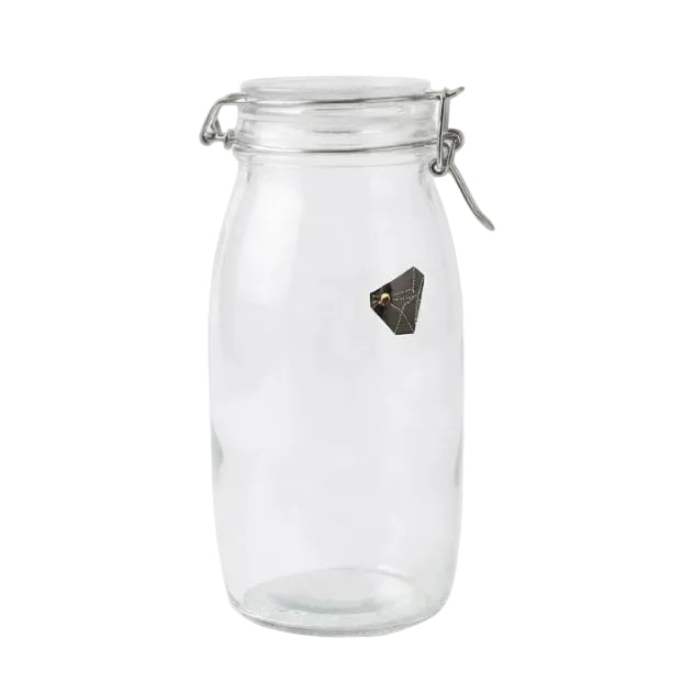 Clear Airtight Glass Storage Jar with Clip Top at Zubaidas Homestore Best for Home Shopping Pakistan