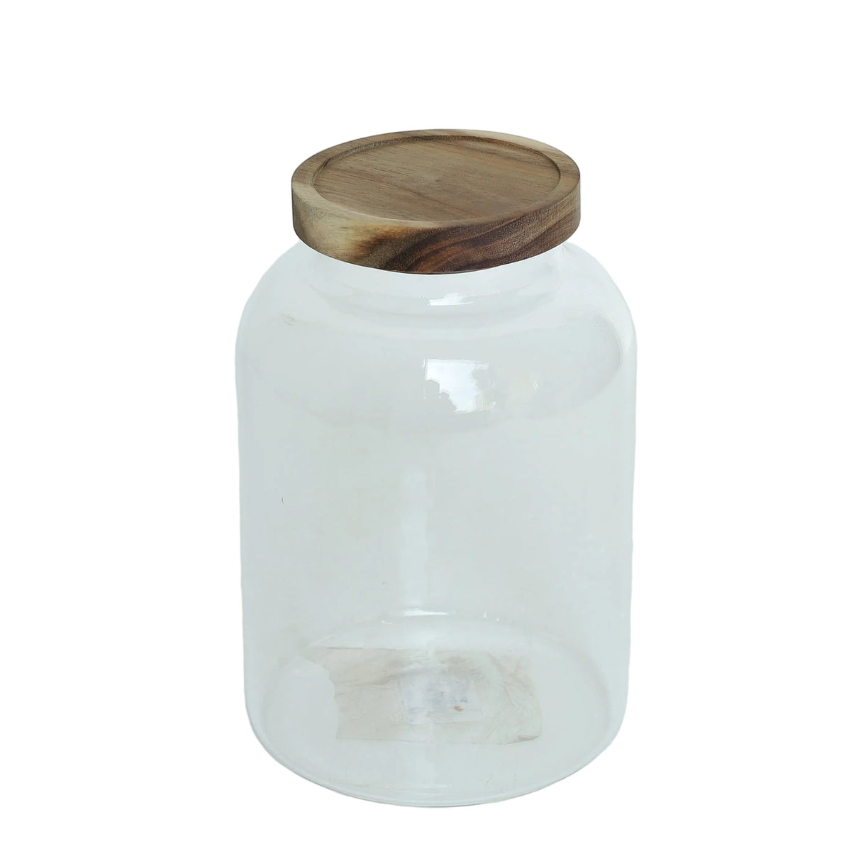 Clear Glass Storage Jar with Wooden Lid 1000ML at Zubaidas Homestore  online Pakistan