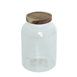 Clear Glass Storage Jar with Wooden Lid 1000ML at Zubaidas Homestore  online Pakistan