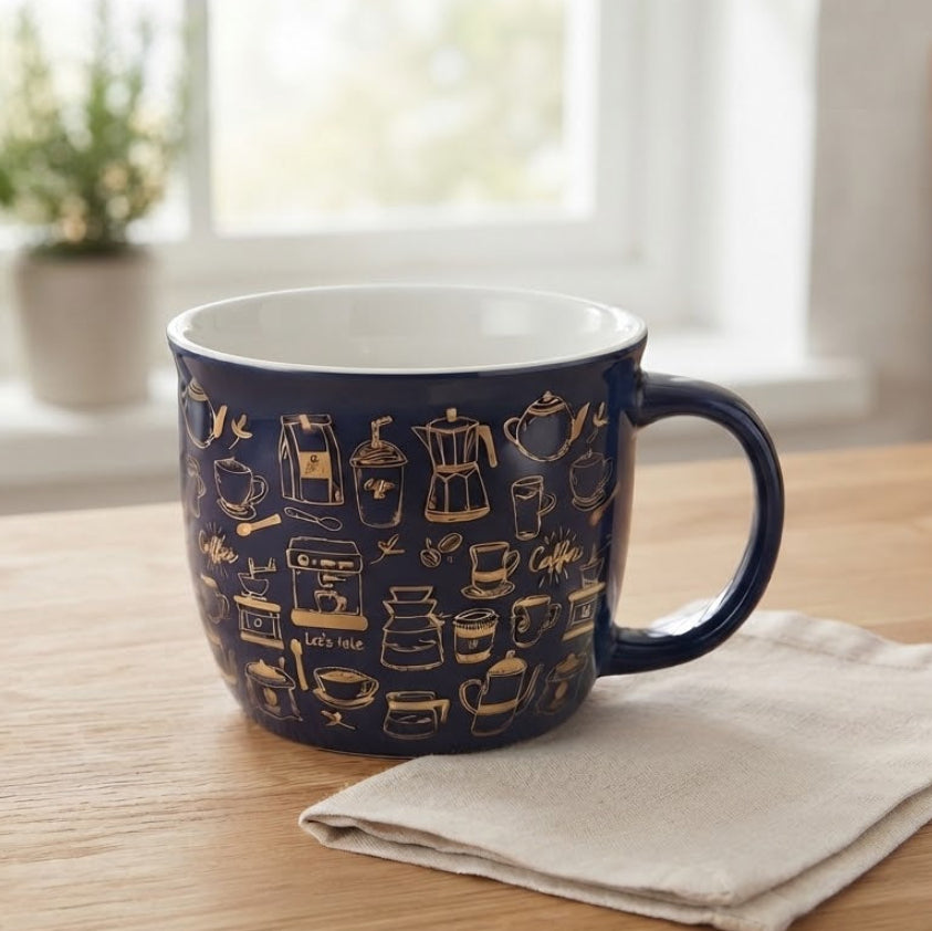 Coffee Lover Printed Ceramic Mug 390ml at Zubaidas Homestore