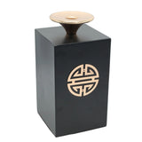 Contemporary Black Block Pillar Candle Stand at Zubaidas Homestore Pakistan