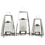 Contemporary Stainless Steel Lantern Set 3 Pieces at Zubaidas Homestore Pakistan