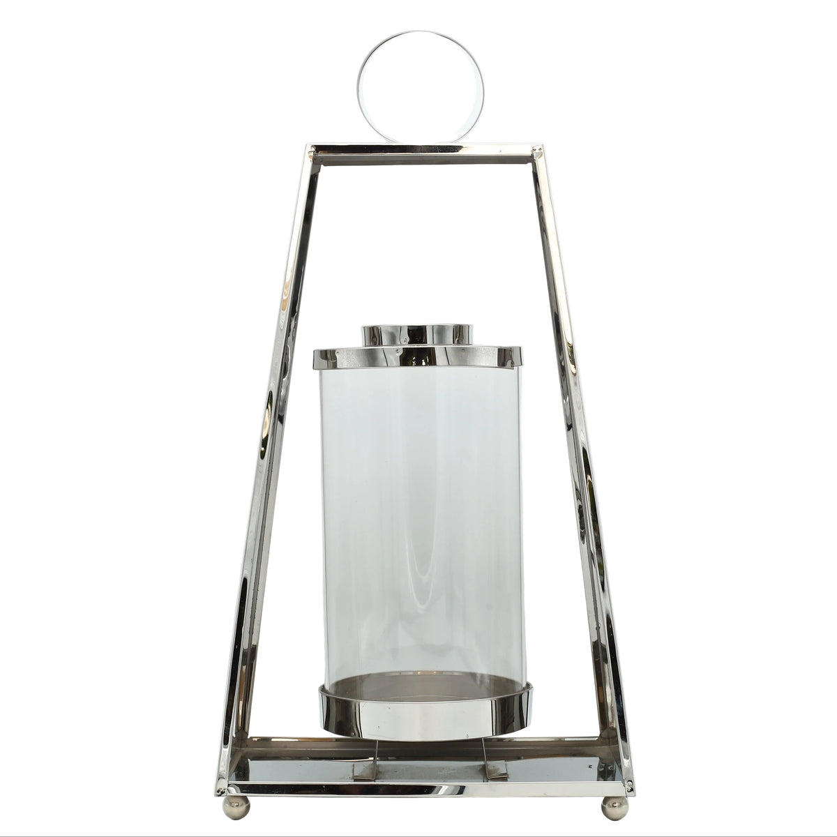 Contemporary Stainless Steel Lantern Set 3 Pieces at Zubaidas Homestore - The Largest Collection of Decor In Pakistan