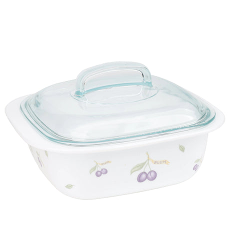 Corelle 1.41L Square Dish with Lid Plum at Zubaidas Homestore Best for Home Shopping Pakistan