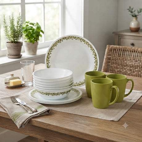 Corelle 16 Pieces Dinner Set Spring Blossom at Zubaidas Homestore Pakistan