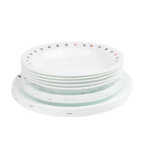 Corelle 18 Pieces Breakfast Set Polka Dottie at Zubaidas Homestore Online Pakistan