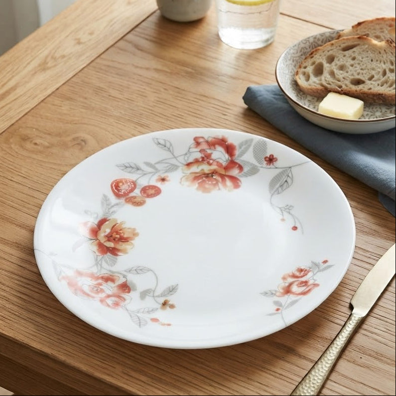 Corelle Brush Stroke Roses Lunch Plate at Zubaidas Homestore Pakistan
