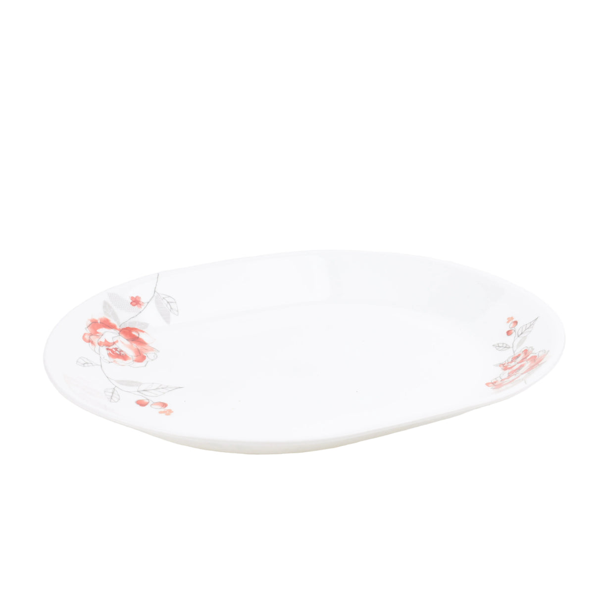 Corelle Brush Stroke Roses Serving Platter 31cm at Zubaidas Homestore Best for Home Shopping Pakistan