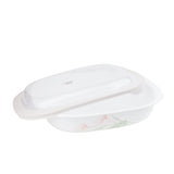 Corelle Lily Ville Oblong Casserole Set with Plastic Lid 2.83L at Zubaidas Homestore Best for Home Shopping Pakistan