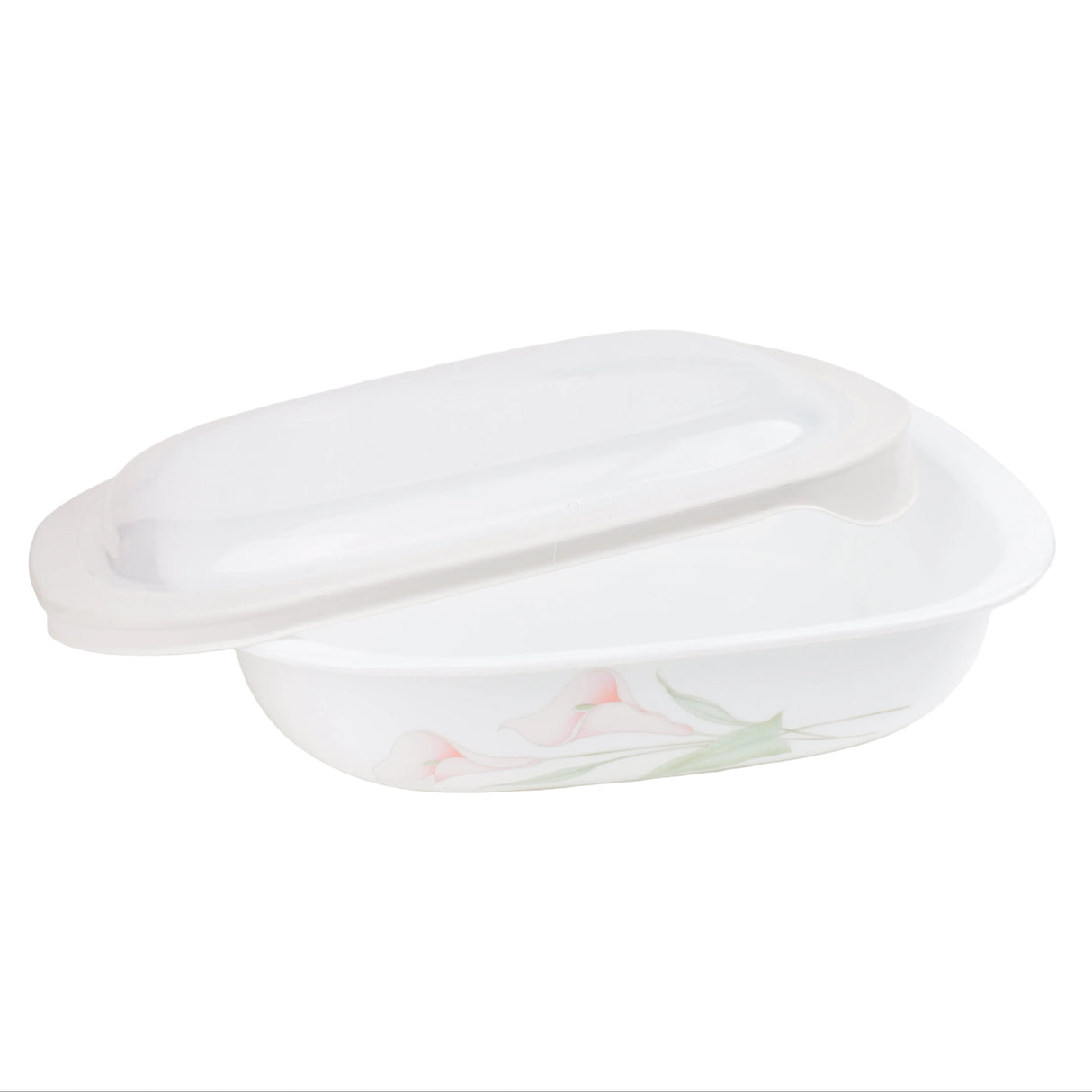 Corelle Country Cottage Oblong Dish with Plastic Lid 1.89L at Zubaidas Homestore Best for Home Shopping Pakistan