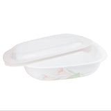 Corelle Country Cottage Oblong Dish with Plastic Lid 1.89L at Zubaidas Homestore Best for Home Shopping Pakistan