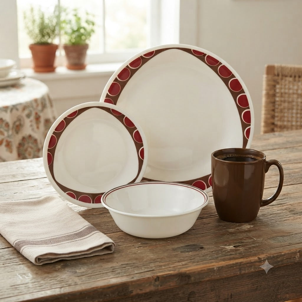 Corelle Livingware Dinner Set 16 Piece Kitu at Zubaidas Homestore Pakistan