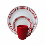 Corelle Livingware Dinner Set 16 Pieces Ruby Red at Zubaidas Homestore Online Pakistan