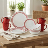 Corelle Livingware Dinner Set 16 Pieces Ruby Red at Zubaidas Homestore Pakistan