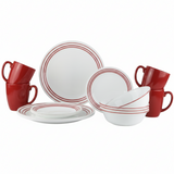 Corelle Livingware Dinner Set 16 Pieces Ruby Red at Zubaidas Homestore Best for Home Shopping Pakistan