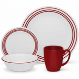 Corelle Livingware Dinner Set 16 Pieces Ruby Red at Zubaidas Most Trusted Homestore in Pakistan