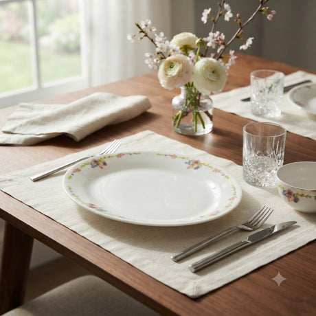 Corelle Romantic Floral Lunch Plate at Zubaidas Homestore Pakistan
