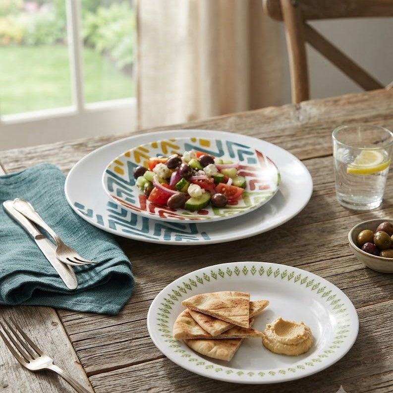 Corelle Vive Series 18 Pieces Breakfast Set Zampa at Zubaidas Homestore Pakistan