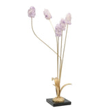 Crystal Flower Brass Table Decor at Zubaidas Homestore Pakistan