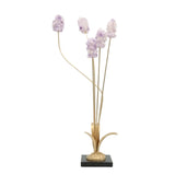 Crystal Flower Brass Table Decor at Zubaidas Homestore - The Largest Collection of Decor In Pakistan