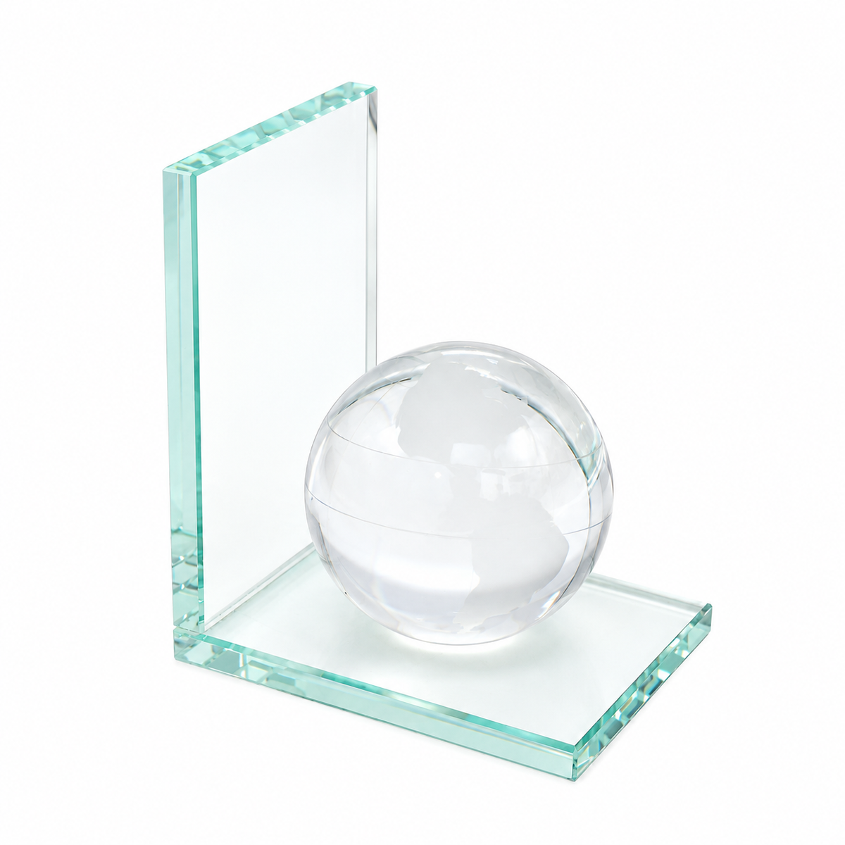 Crystal Globe Bookend Desk at Zubaidas Homestore Pakistan