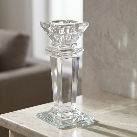 Crystal Pedestal Candle Holder at Zubaidas Homestore