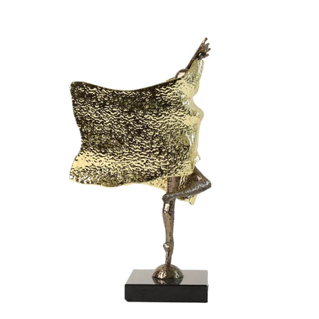 Dancing Lady Statue Golden at Zubaidas Homestore Pakistan