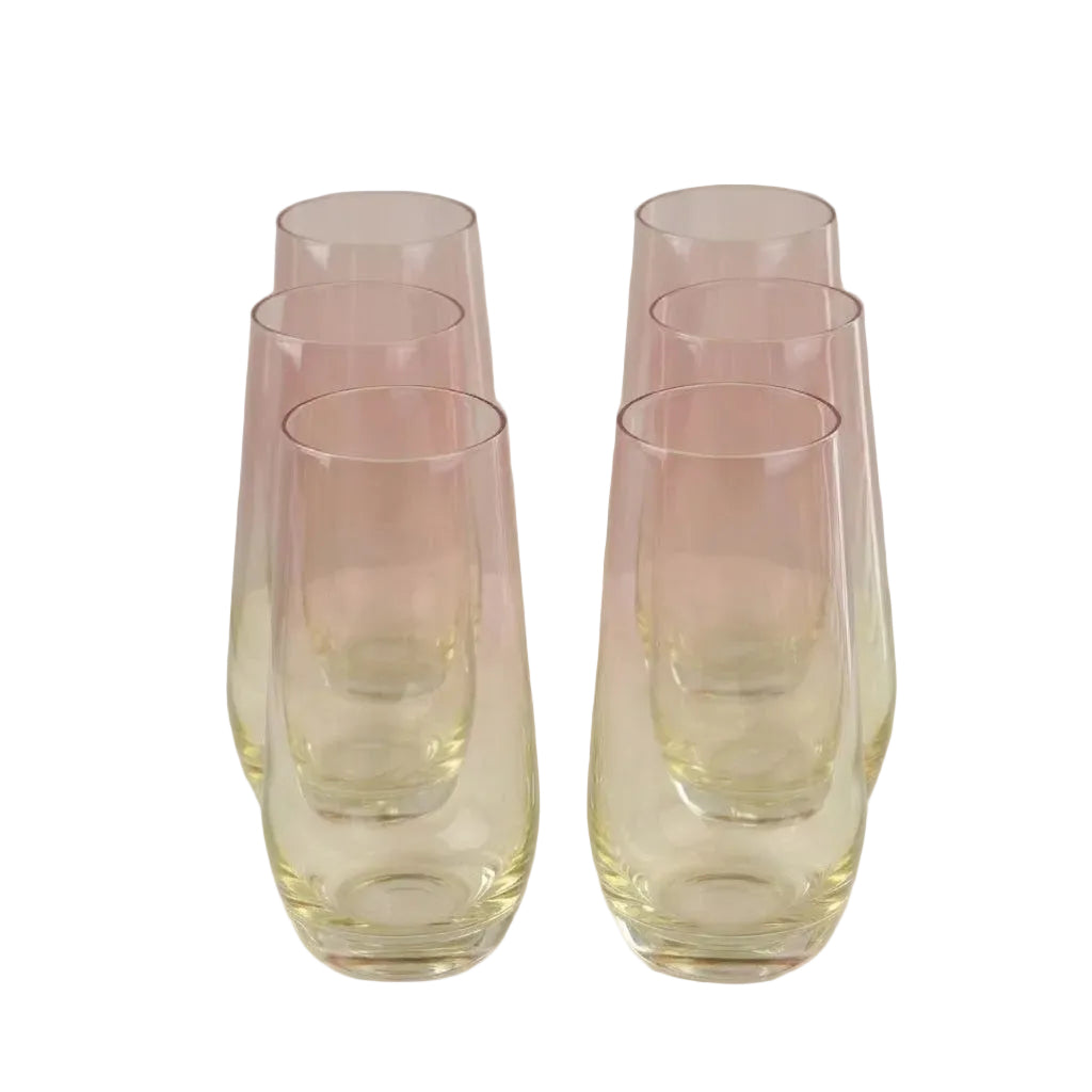 Danny Crystal Tall Glasses Set 6 Pieces at Zubaidas Homestore