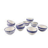 Danny Home 10Pcs Ceramic Bohemian Bowl Set 12cm at Zubaidas Homestore Online Pakistan