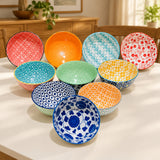 Danny Home 10Pcs Ceramic Bowl Multi Color 12cm at Zubaidas Homestore