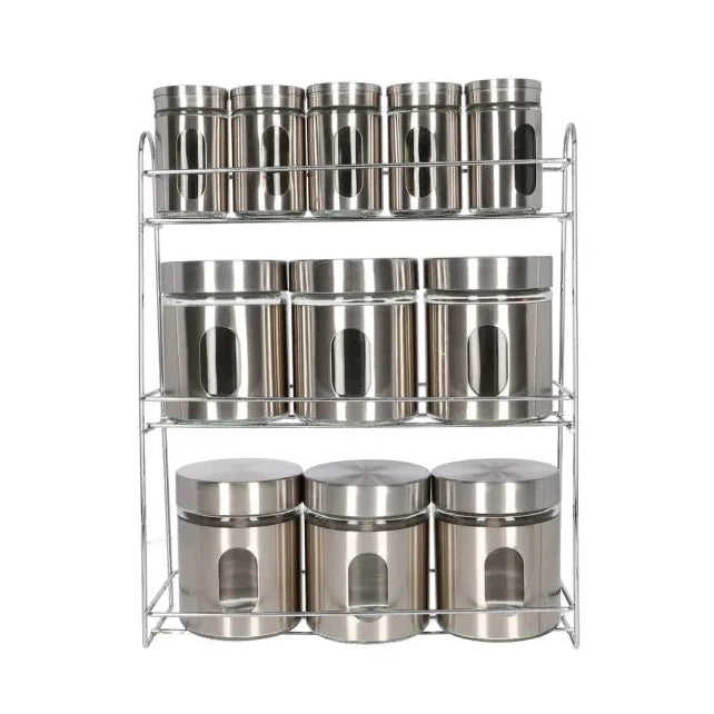 Danny Home 12 Pieces Spice Jar Set With Storage Rack at Zubaidas Homestore Pakistan