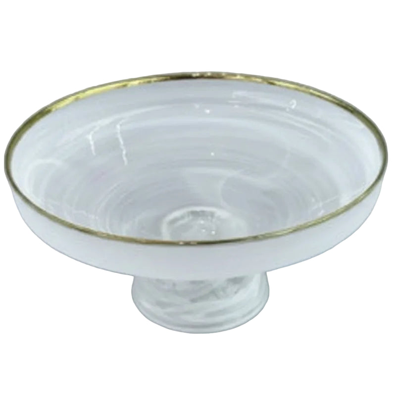Danny Home 13-inch Crystal Glass Fruit Serving Plate at Zubaidas Homestore Pakistan