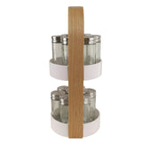 Danny Home 14 Pcs Spice Jar With Rotating Rack Holder at Zubaidas Homestore. Best Place for Home Shopping 