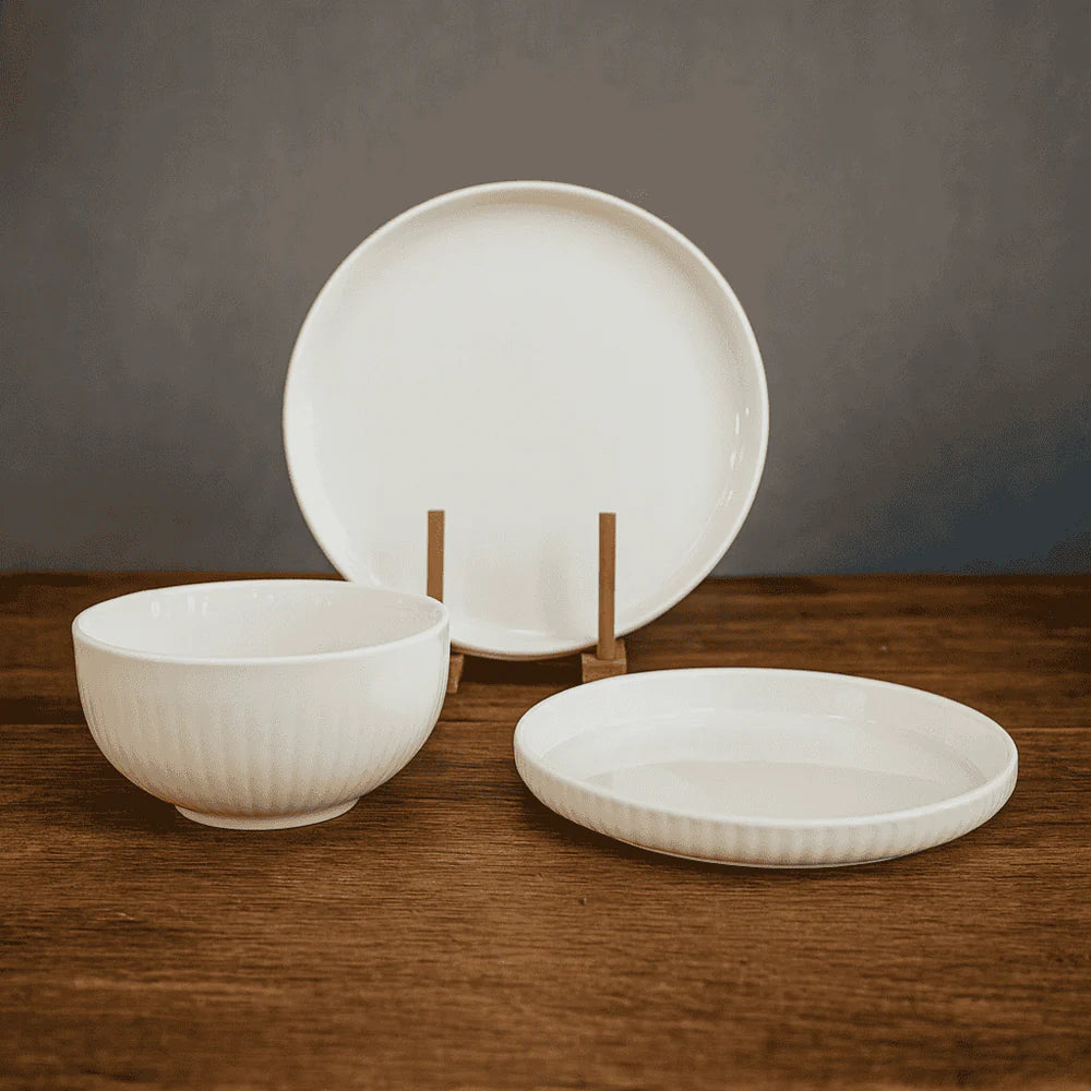 Danny Home 18 Pieces Dinner Set White at Zubaidas Homestore
